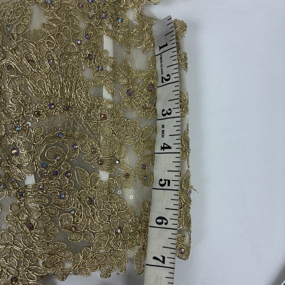 Sherri Hill Gold Formal Wear Top Sz 00 XS Beaded Pageant Prom - Picture 12 of 12